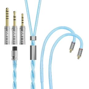 Artti A5 Clear Clear Earphone Cable 2.5/3.5/4.4mm 3in1 Plug 2 Cores 756 Strands Silver 7N OCC OCC COPPER CABLAGE ، DQC/MMCX CLOCK (QDC BEND)