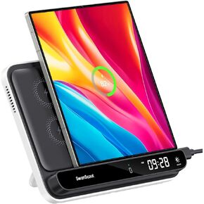 Wireless Charger Stand for Google Pixel 9 Pro Fold/Samsung Z Fold 6, 30W Foldable Phone Charging Station for Samsung Galaxy Z Fold 6/Z Fold 5/Z Fold 4/Z Fold 3/Pixel Fold, 504F, Adapter Included