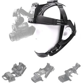 BINOCK Tactical Soft Head Band, Heavy Duty Night Vision Head Strap Adjustable NVG Mount Cap Headband for NV8000 NVG10 NVG30 NVG50 PVS 14