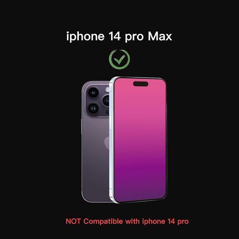 2 حزمة التدرج الزجاج المقسّر لـ iPhone 14 Pro Max Privacy Screen Protector for iPhone14 Promax 6.7inch Anti Spy Anti Blue Light Protect in Kuwait