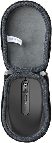 Anleo Storage Case for Logitech MX Anywhere 3S / Anywhere 3 / Anywhere 2S / Anywhere 2- IP54 Waterproof Cover with Shockproof Design & Carabiner Hook （Black） in Kuwait
