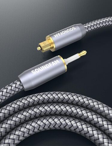 Toslink to Mini Toslink Cable Optical Audio Cable for Soundbar.Attention:Cannot Convert Analog Signals to Digital,Not A 3.5mm AUX Plug (3feet/1M) in Kuwait