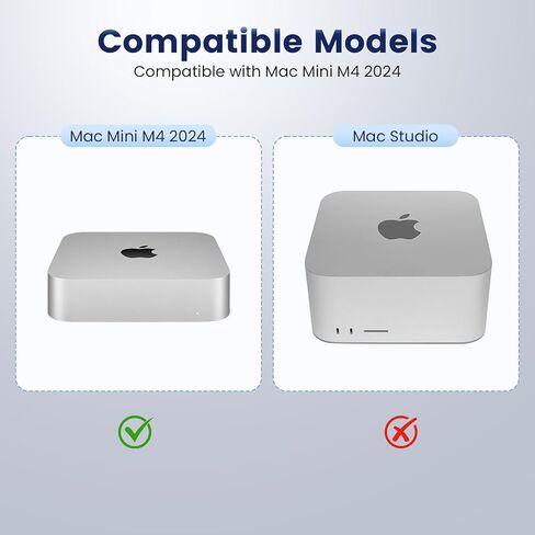 حامل سطح المكتب السيليكون لـ Mac Mini M4 ، مضاد للخلع ، وتجنب ارتفاع درجة الحرارة ، والوصول إلى زر الطاقة السهلة وتنظيم المكتب ، والملحقات MAC Mini الأساسية (رمادي) in Kuwait
