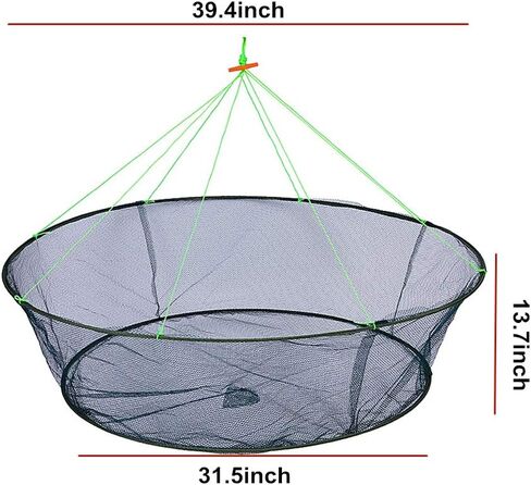 Fishing Net Trap for Bait Minnow Shrimp Crayfish Foldable Fish Crawdad Lobsters Cast Net Collapsible in Kuwait