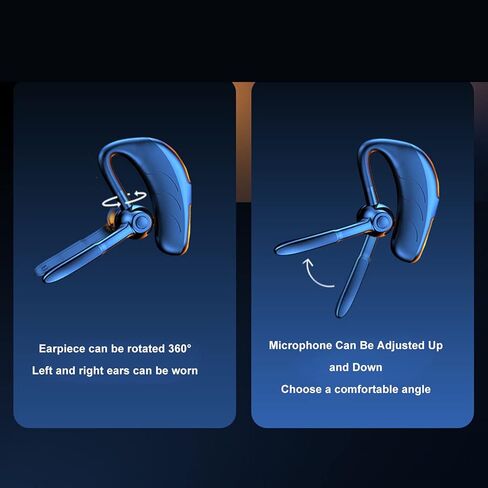 VBESTLIFE Bluetooth Earpiece, Bluetooth 5.2 Earpiece with 20H Talking Time Built in HD Microphone for Cellphones, Hand Headphones for Trucker, Office (Carton Boxed) in Kuwait