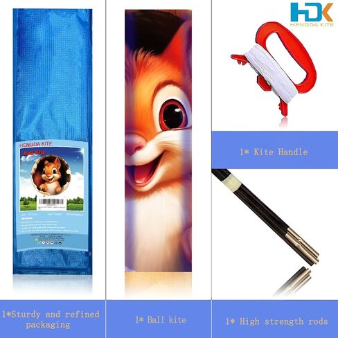 طائرة ورقية مستديرة من HENGDA KITE، للأطفال والكبار، سهلة الطيران، تصميم ممتاز للنسيج والهيكل، الصور جميلة بدقة عالية، مناسبة للمبتدئين (31 × 31) باللون الرمادي. in Saudi Arabia