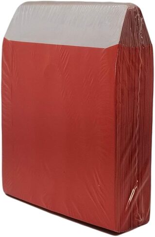 BestDuplicator White CD/DVD Paper Media Sleeves مع رفرف ونافذة صافية (حزمة 100) in Kuwait