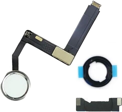 YESUN Home Button Flex Cable Assembly + Home Key Rubber Gasket and Spacer Holder for iPad Pro 9.7" A1673 A1674 A1675 (Gold) in Saudi Arabia