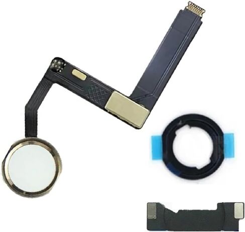 YESUN Home Button Flex Cable Assembly + Home Key Rubber Gasket and Spacer Holder for iPad Pro 9.7" A1673 A1674 A1675 (Gold) in Saudi Arabia