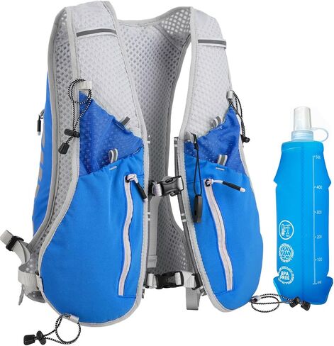 NONSAR Running Vest Backpack 7L, Running Vest for Men Women, Lightweight Pack with 500ml Soft Flask, Adjustable Chest Straps and Reflective Running Hydration Vest for Running Hiking Cycling Camping in Saudi Arabia