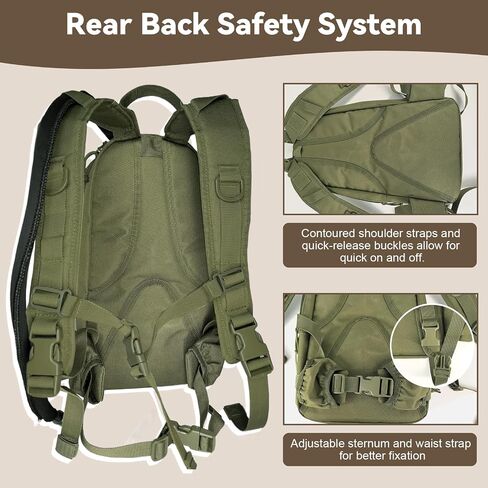 Hydration Pack, 10L Water Backpack with 2.5L Water Bladder, MOLLE System for Outdoor Hiking, Biking, Running, Black in Saudi Arabia
