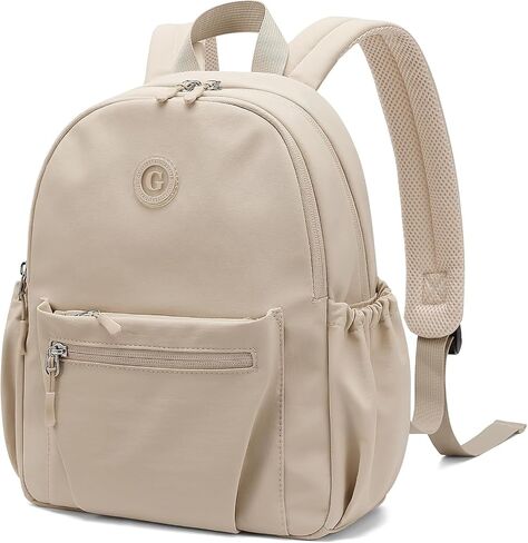 GOLF SUPAGS 10L Mini Backpack Lightweight Nylon Daypack for Women, Small City Pack, Versatile Ladies Backpack for Shopping & Travel, Apricot in Saudi Arabia