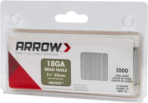 Arrow Co Inc BN1824CS Genuine 1-1/2-Inch 38mm Brad Nails, BN1824CS, 1,000-Pack in Kuwait