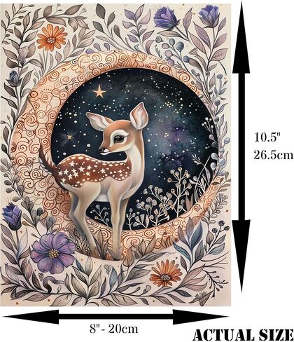 White Animals Rice Paper, 8 x 10.5 inch (6pc) - Mulberry Paper for Decoupage Scrapbooking Cards Crafts by Craft Kreativelys in Kuwait