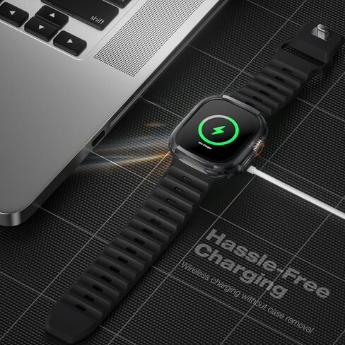 Suitisbest 2 Pack Hard Case Compatible with Apple Watch Case Ultra 2/Ultra 49mm, Military Shockproof Protective Case Scratch Protection Rugged Bumper for iWatch Ultra 2/Ultra 49mm in Kuwait