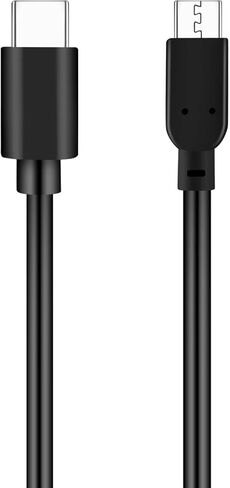 USB-C to USB Micro Cable - 2FT Flexible Cord, Supports Fast Charging & Data Sync, Compatible with MacBook Pro, Samsung Galaxy S7/S6, Kindle, Pixel 3 XL/2 XL & Micro USB Devices in Saudi Arabia