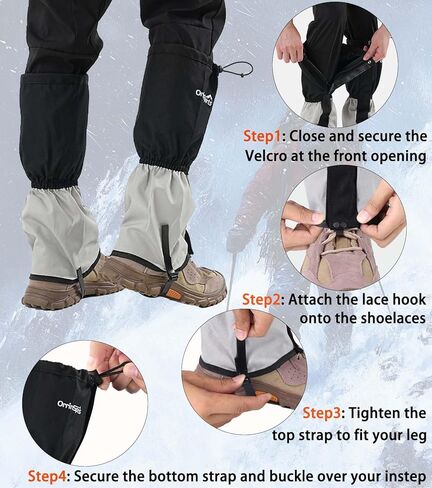 أعماق الساق للرجال النساء ، حذاء الثلج القابل للتعديل للمشي لمسافات طويلة ، التزلج ， الصيد (يدير حجم صغير للأحذية) in Kuwait