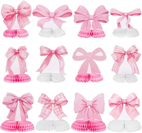 12 Pieces Birthday Table Decorations Colorful Happy Birthday Table Centerpieces Birthday Honeycomb Centerpieces Birthday Table Toppers Table Decorations for Birthday Party Supplies in Saudi Arabia