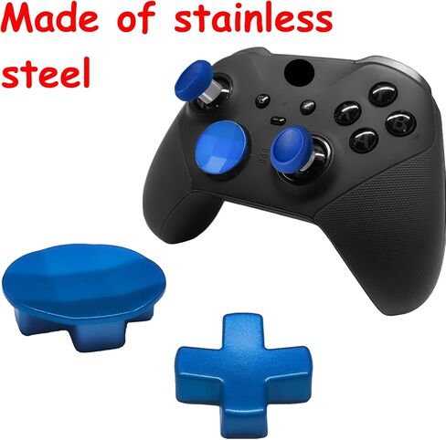 13 in1 Metal Thumbsticks for Xbox One Elite Series 2 Core Controller, Replacement Thumbsticks Paddles Joysticks for Xbox Elite Series 2 with 6 Magnetic Swap Joysticks, 4 Paddles, 2 D-Pads, 1Tool(Blue) in Saudi Arabia