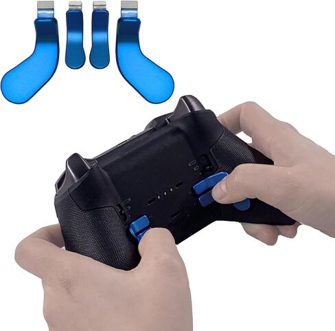 13 in1 Metal Thumbsticks for Xbox One Elite Series 2 Core Controller, Replacement Thumbsticks Paddles Joysticks for Xbox Elite Series 2 with 6 Magnetic Swap Joysticks, 4 Paddles, 2 D-Pads, 1Tool(Blue) in Saudi Arabia