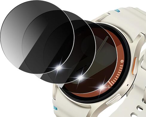 （3 Pack） for Samsung Galaxy Watch 7/6/5/4/FE 40mm Privacy Screen Protector, 9H Hardness Anti-peeping Ultra-thin Tempered Glass Screen Protector for Samsung Galaxy Watch 7/6/5/4/FE 40mm in Saudi Arabia