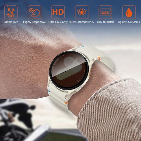 （3 Pack） for Samsung Galaxy Watch 7/6/5/4/FE 40mm Privacy Screen Protector, 9H Hardness Anti-peeping Ultra-thin Tempered Glass Screen Protector for Samsung Galaxy Watch 7/6/5/4/FE 40mm in Saudi Arabia