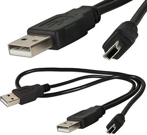USB 3.0 نوع الطاقة المزدوجة من النوع A إلى Micro B عالي السرعة حتى 5 جيجابت في الثانية كابل نقل البيانات لمحركات الأقراص الصلبة الخارجية in Kuwait
