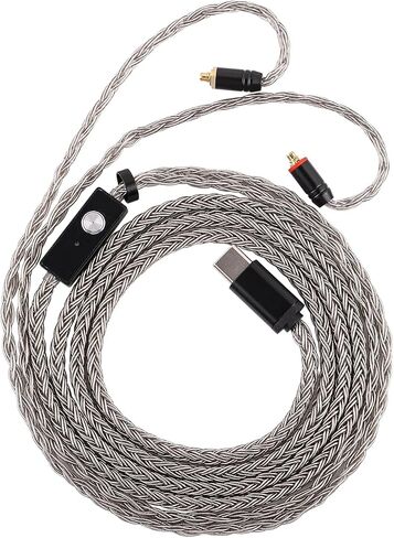 Linsoul Tripowin Zonie Hifi In-OER مراقبة كبل ترقية ، مع MIC Omni ، كابل SPC المطلي بالفضة 16 ، خيارات Type-C/3.5mm ، سلكي خالٍ من تشابك SPC 1.25M لـ Audiophiles (Typec ، MMCX) in Kuwait