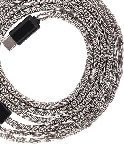 Linsoul Tripowin Zonie Hifi In-OER مراقبة كبل ترقية ، مع MIC Omni ، كابل SPC المطلي بالفضة 16 ، خيارات Type-C/3.5mm ، سلكي خالٍ من تشابك SPC 1.25M لـ Audiophiles (Typec ، MMCX) in Kuwait
