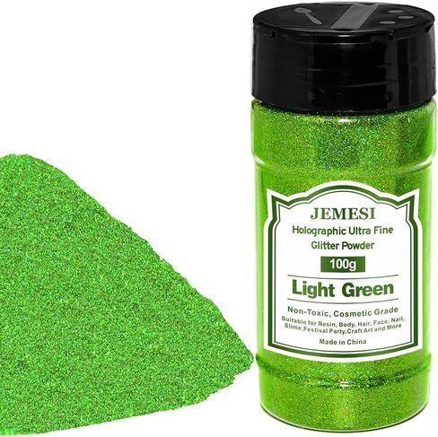 Holographic Ultra Fine Glitter Powder, 100g/3.52oz Extra Fine Epoxy Glitter Flakes Crafts Sequins 1/170'' 0.0059'' 0.15mm for Resin Arts Crafts, Body, Face, Nail, Tumblers Slime - Bronze in Saudi Arabia