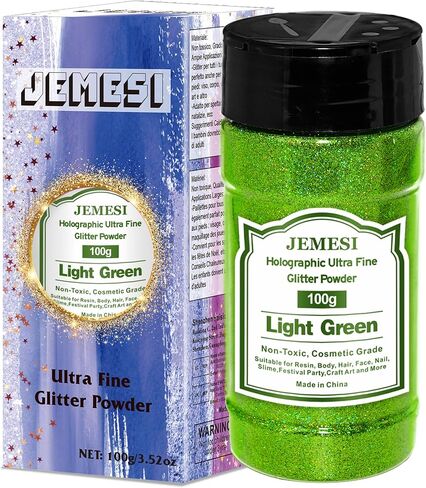 Holographic Ultra Fine Glitter Powder, 100g/3.52oz Extra Fine Epoxy Glitter Flakes Crafts Sequins 1/170'' 0.0059'' 0.15mm for Resin Arts Crafts, Body, Face, Nail, Tumblers Slime - Bronze in Saudi Arabia