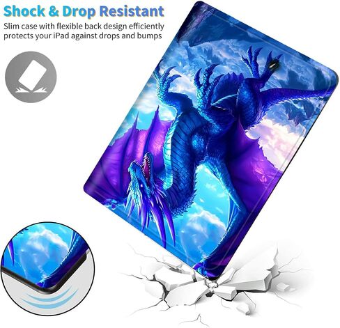 for Kindle Paperwhite 12th Generation 2024 7" & Kindle Colorsoft 12th Gen 2024 Signature Edition Case, Multiple Viewing Angles & Kickstand Back Case Drop Protection Smart Cover, Blue Elephant in Kuwait