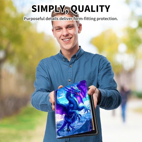 for Kindle Paperwhite 12th Generation 2024 7" & Kindle Colorsoft 12th Gen 2024 Signature Edition Case, Multiple Viewing Angles & Kickstand Back Case Drop Protection Smart Cover, Blue Elephant in Kuwait