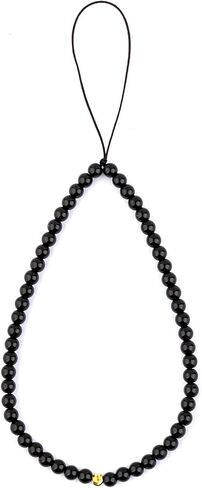 KIKILA Phone Lanyard Wrist Semi-Precious Gem Stones Beaded Phone Charm CellPhone Lanyard Wrist Strap Handmade Natural Gemstone Phones Chain String in Saudi Arabia
