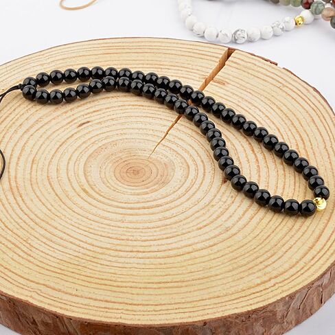 KIKILA Phone Lanyard Wrist Semi-Precious Gem Stones Beaded Phone Charm CellPhone Lanyard Wrist Strap Handmade Natural Gemstone Phones Chain String in Saudi Arabia