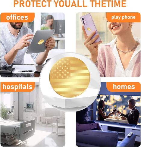 6 PCS ملصق حماية الهاتف الخليوي ، واقي هاتف جديد 5G ، 360 موجات الكهرومغناطيسية مستديرة للهاتف المحمول ، الكمبيوتر ، الراديو ، الكمبيوتر المحمول ، الكمبيوتر اللوحي ، جهاز توجيه wifi ، التلفزيون ، جميع الأكياس الإلكترونية in Kuwait