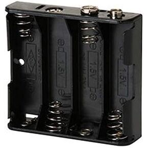 Battery Holder for (4) AA with Standard Snap Connector : BH341
