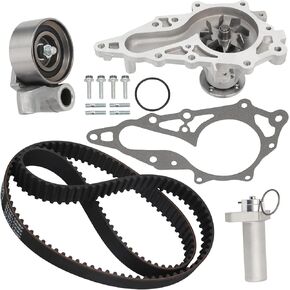 IRONTEK Engine Timing Belt Kit with Water Pump for 1998-2005 for Lexus GS300, 2001-2005 for Lexus IS300, 3.0L L6, TCKWP215, WPK42307