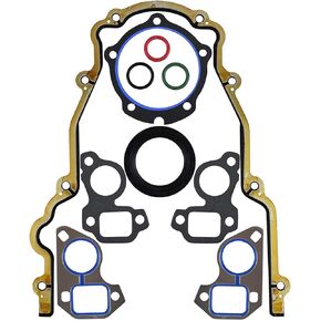 ICT Billet LS Timing Cover Gasket Set Crankshaft Cover Cam Swap 4.8 5.3 5.7 6.0 6.2 Compatible with LS1 LQ4 LQ9 LM7 LS2 LS3 LS7 LC9 LS6 GM RPO Codes Seal 511312