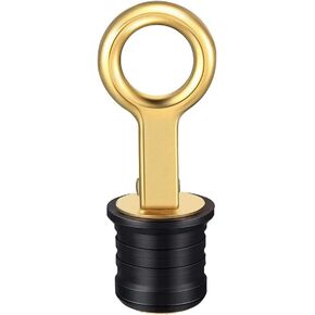 Drain Plug 3/4-inch, 1-inch or 1-1/4-Inch Snap, Drain Plug Twist-Turn Marine Boat Drain Plugs, Stainless Steel Snap Snap Handle with Rubber Boat Drain Plug Stainless steel19mm