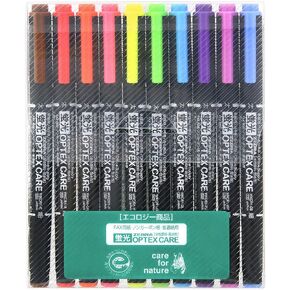 Zebra WKCR1-10C Highlighter, Optex Care, 10 Colors