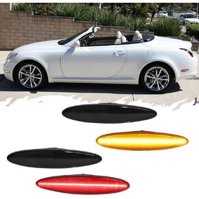 For 2002 2003 2004 2005 2006 2007 2008 2009 2010 Lexus SC430 Side Marker Light housings Smoked lens 81731-24030,8173124030, 81751-24010,8173124010
