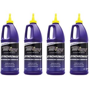 Royal Purple 01512 Set of 4 Synchromax Manual Transmission Fluid 1-Quart Bottles