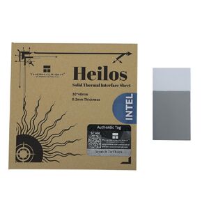 Thermalright Heilos Solid State Thermally Conductive Silicone Grease Sheet for CPU/GPU, Non-Conductive,Desktop/Laptops General Purpose,Solid Thermal Interface Sheet for Intel Specific (30×40×0.2mm)