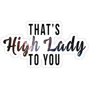 That's High Lady to You, acotar Decal Sticker - Sticker Graphic - Auto, Wall, Laptop, Cell, Truck Sticker for Windows, Cars, Trucks