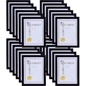 Kiera Grace Contemporary document-frame-sets, 8.5 x 11, Black, 24 Piece
