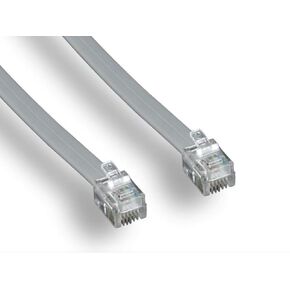 Monoprice Landline Telephone Cable - 7 Feet - RJ11(6P4C) Reverse for Voice