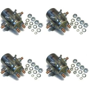 4 Pack Switch Relay 12V Solenoid Continuous Duty for Autocrane Auto Crane Boom Hoist