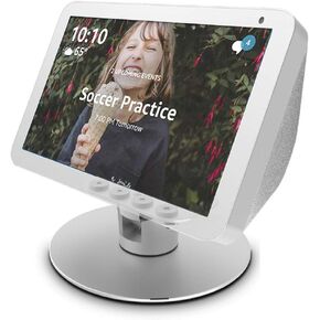 Adjustable Stand only for Echo Show 8 / Echo Show 8 (2nd Gen), Tilt + Swivel Stand，aluminum stand with 8 magnets Silver