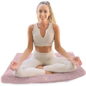 Secret Garden Large Zabuton Meditation Cushion – Meditation Mat to Achieve Full Serenity – Zabuton Mat to Reduce Stress – Comfortable Meditation Cushion – Zabuton Meditation Mat Samadhi Cushion